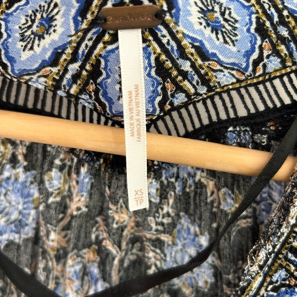 Free People Anthropologie Moonlight Dance Dress Tunic Boho Bohemian Flora XS - Picture 5 of 14